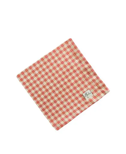 Серветка Прованс Глорія, 40х40 см, клітинка, червоний (14577)