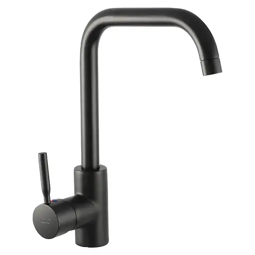 Змішувач для кухні Haiba Hans 011 black HB0809 Чорний матовий - фото 1