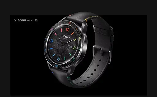 Безель ATR і шкіряний ремінець Sikai для смартгодинника Xiaomi Watch S3/S4 Black-rainbow - фото 9