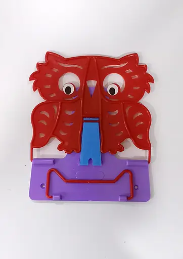 Підставка для книг №4 "Сова" 631569 Irbis пластикова, в пакеті (4820098991365) Червоно-фіолетовий Вид 7 - фото 1