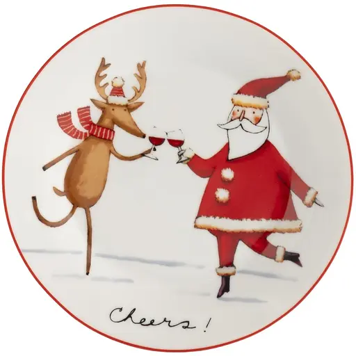 Тарелка Limited Edition NY Party 4 шт. х 19 см (TRSC-HD5025-4P06) - фото 4