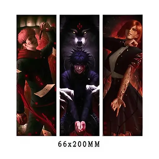 Голографічна наклейка Магічна битва Jujutsu Kaisen 3 персонажіhs 46 - фото 1
