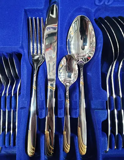 Набор столовых приборов Bachmayer BM-7258 на 12 персон в подарочном чемодане 72 предмета - фото 3