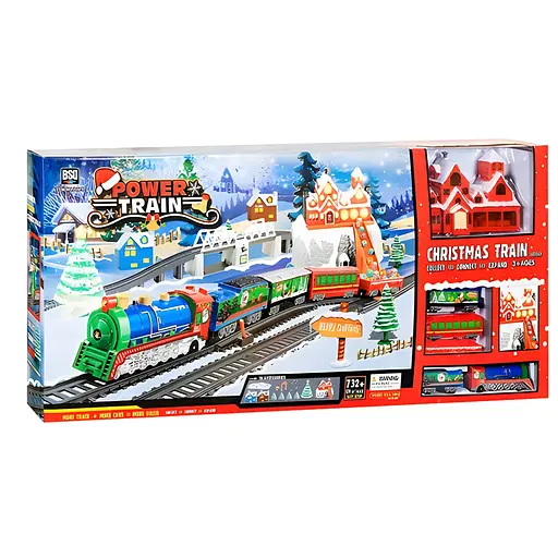 Детская новогодняя железная дорога Baby Toys Power Train (21816)