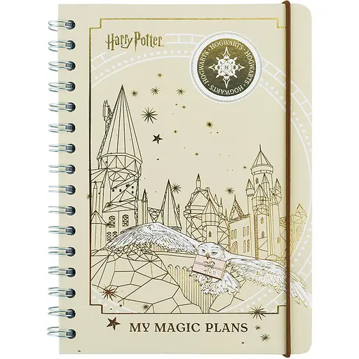 Дневник школьный Kite Harry Potteri на спирали твердый переплет (HP25-438)