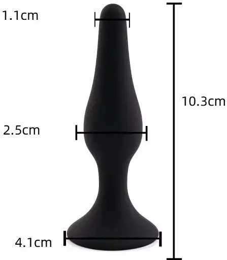 Анальная пробка I’MCUM Black Button размер L из медицинского силикона Черная (7970379617698) (IM-BBPlug_L)