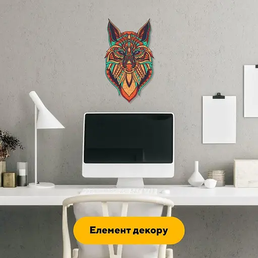 Пазл деревяний Загадковий Лис, А5, Картонна коробка 35 елементів - фото 6