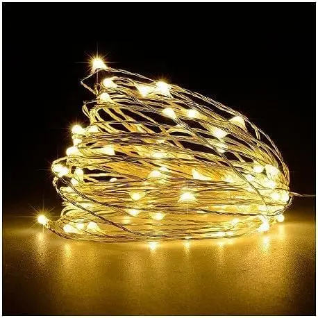 Светодиодная гирлянда LED Star нить капля росы 4.5 м 50 led батарейки