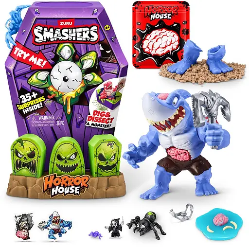 Игрушка Smashers Большой Дом Ужасов Акула в наборе с аксессуарами (74124D) - фото 5