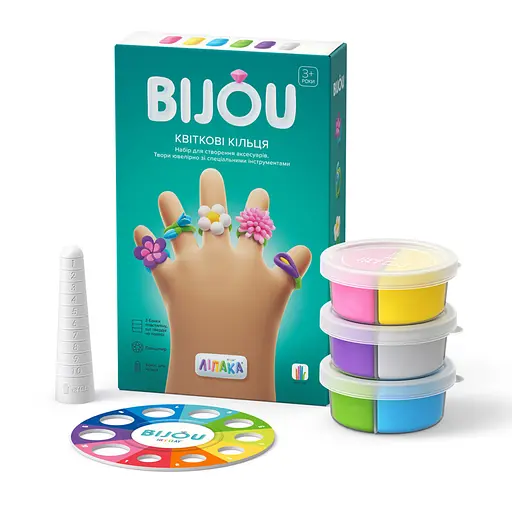 Набор самозатвердевающего пластилина ЛИПАКА 31001-UA01 Бижутерия: Цветочные Кольца - фото 2