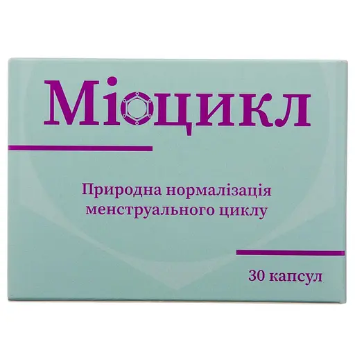 Дієтична добавка Міоцикл для нормалізації менструального циклу 490 мг 30 капсул - фото 1