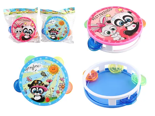 Музыкальные инструменты бубен, 2870, 14 см (в ассортименте) - фото 2