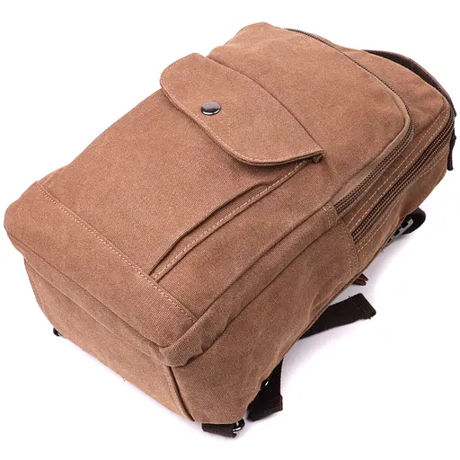 Удобный текстильный рюкзак с уплотненной спинкой и отделением для планшета Vintage 22х35х10 см 000315676 - фото 3