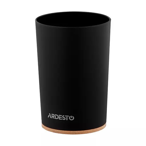 Стакан для зубных щеток Ardesto Minimalism черный 7.8 x 11.3 см (ARHB3105BB)