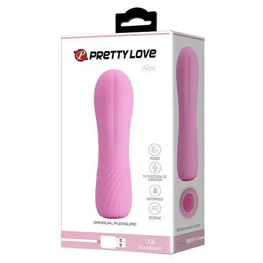 Вібратор Pretty Love Alice 11.6 см рожевий - фото 7