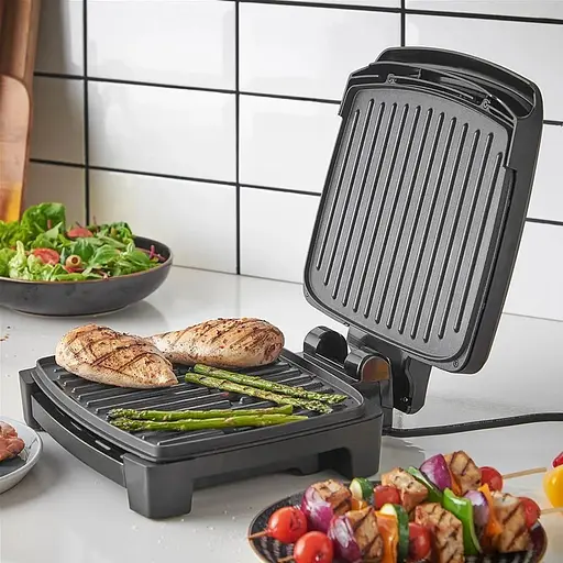 Гриль прижимной Russell Hobbs George Foreman Immersa Medium 1300Вт черный - фото 6