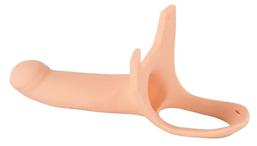 Полый страпон You2Toys Orion Silicone Sleeve Large 26 см телесный - фото 5