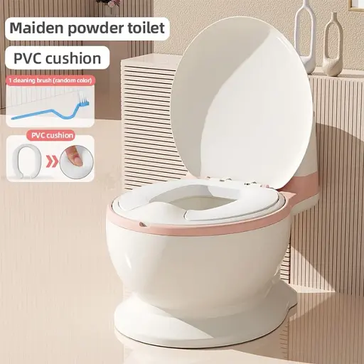 Горшок детский Дом с мягким ПВХ сиденьем WN-5-6 розовый (33519) - фото 2