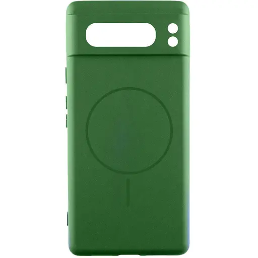Чохол Silicone Cover Lakshmi Full Camera (AA) with MagFit для Google Pixel 8 Pro Зелений / Dark green - фото 1