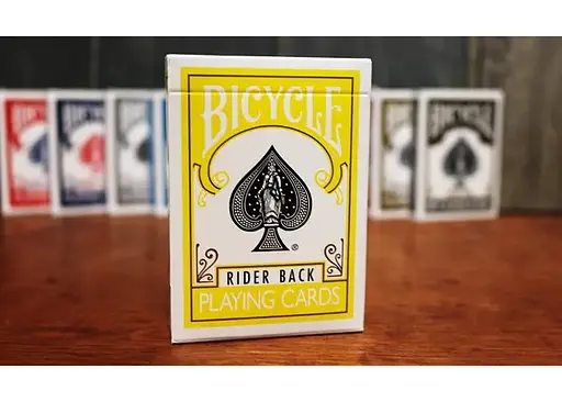 Карты игральные United States Playing Card Company Bicycle Rider Back Yellow deck (09421) - фото 3