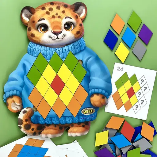 Розвиваючий пазл-вкладиш "Гепард" Ubumblebees (ПСД289) PSD289 - фото 3