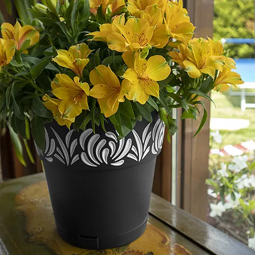 Вазон пластиковий OPERA GAIA, круглий, з автополивом, 20 см, 3,2 л (88401) - фото 3