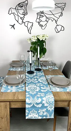 Комплект Дорожка водоотталкивающая Вензель петроль 400х40 см 4 шт. - фото 5