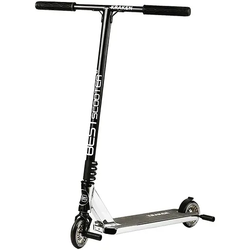 Самокат трюковий Best Scooter 58х87 см Чорно-білий 000231338