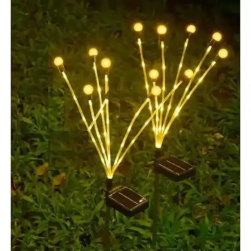 Світильник газонний Solar Феєрверк на сонячній батареї 42 світлодіоди 6 ліній 2 шт. - фото 3