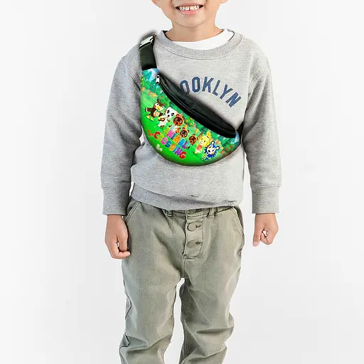 Сумка-бананка  "Animal Crossing New Horizons" з принтом, 32х15см, дитяча, молодіжна (00030)