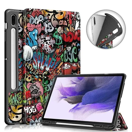 Чохол  SlimTPU Spen holder Samsung Galaxy Tab S10+ Plus / S9 Fe + / S9 Plus Графіті