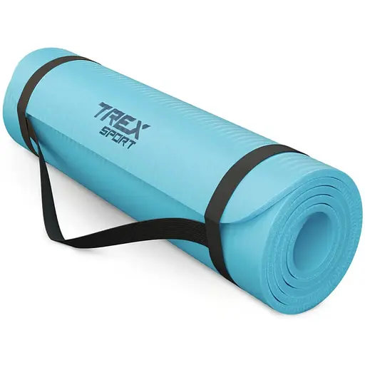 Коврик для йоги Trex Sport TX-018NGM NBR 1см 180х60 блакитний