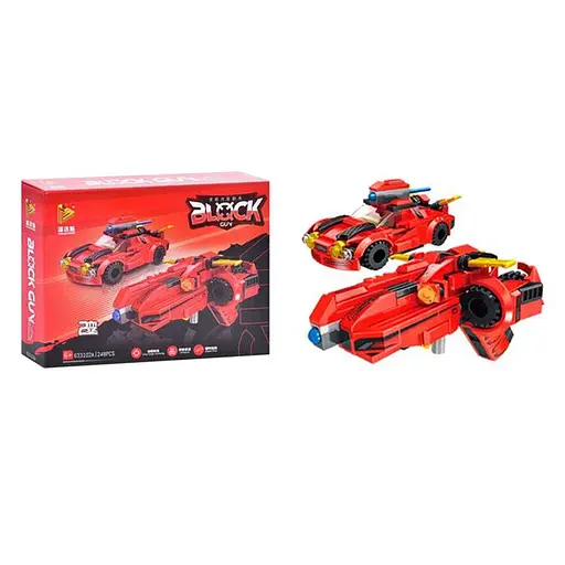 Конструктор 2в1 (транспорт, зброя), 633102A-D, від 227 деталей, (В асортименті)