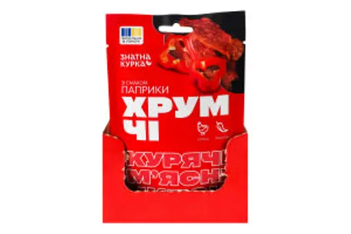 Чипсы Знатна Курка ХрумЧІ из мяса цыплят-бройлеров сушеные паприка 80 г - фото 3