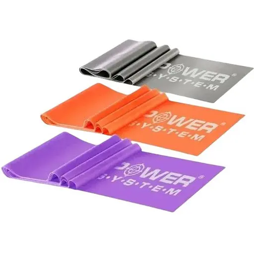 Стрічка-еспандер для спорту та реабілітації Power System PS-4007 Resistance Band Set 3 шт. (PS-4007) - фото 1