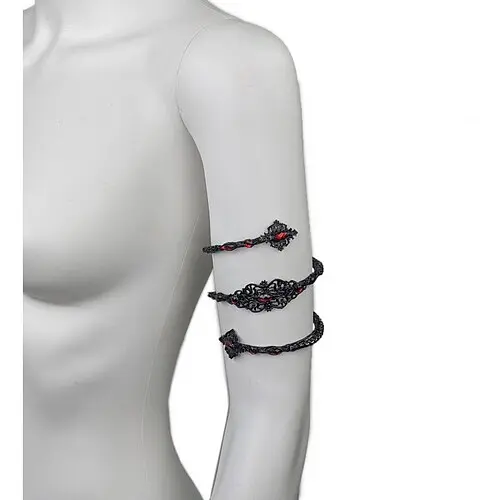 Браслет ажурный с камнями - фото 1