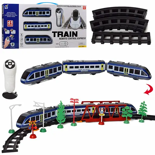 Детская железная дорога Remote Control Express со светом и ручкой управления на 41 деталь (2802Y-1)
