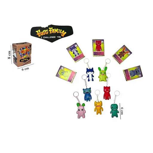 Міні фігурки-брелок Fuggler монстри, 6 см (у коробці сюрприз)