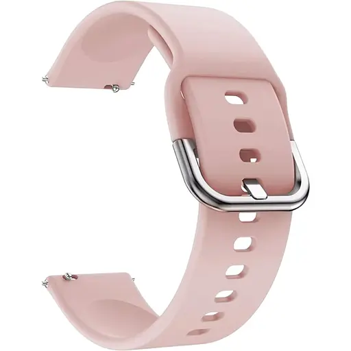 Ремешок DK CDK для Garmin Forerunner 255 / 255 Music "L" 22mm Silicone Sport Band Classic (011018) (pink)