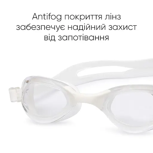 Підліткові (дорослі) Окуляри для плавання Renvo Mira JR Anti-fog Білий OSFM (2SG230-03) - фото 6