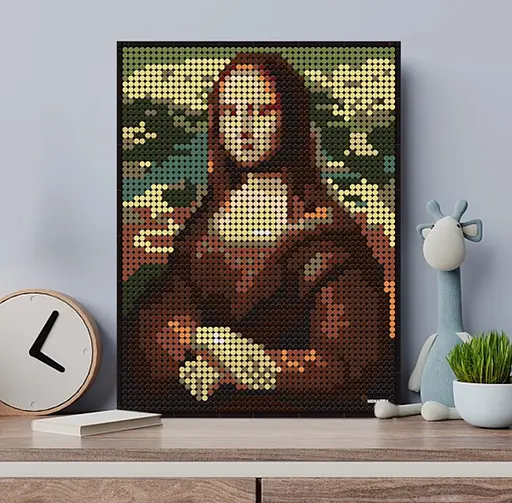 Конструктор искусство архитектура Wange 3D картина Mona Lisa Мона Лиза для детей и взрослых 3Д 3262 детали - фото 4