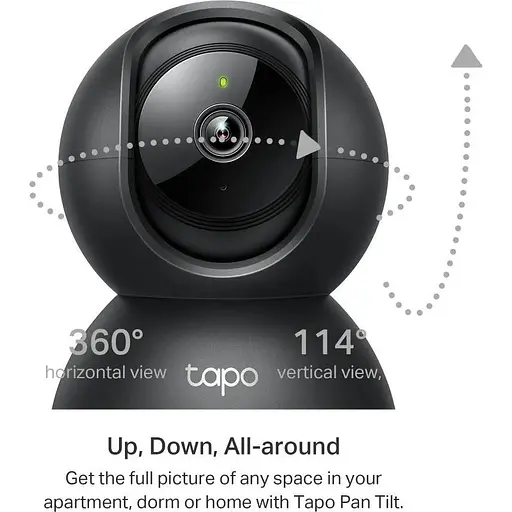 IP-камера TP-Link Tapo C211 3MP N300 microSD motion detection чорна - фото 3
