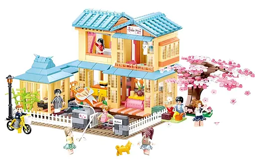 Конструктор Sluban Girl's Dream Японський гостьовий будинок на 1021 деталь (M38-B1017) - фото 3
