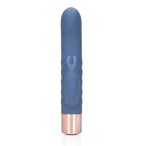 Вібратор-кролик Loveline Mini Rabbit 14.3 см синій - фото 2