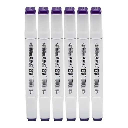 Скетч-маркер двусторонний Bavi №81, на спиртовой основе, 10 шт.