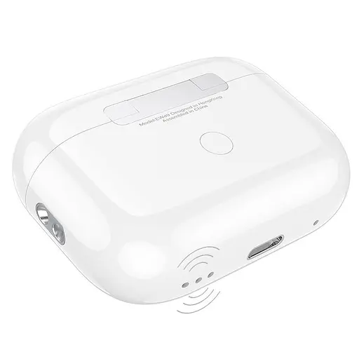 Бездротові навушники Hoco EW49 TWS Bluetooth 5.3 з мікрофоном, бездротовою зарядкою, вакуумні, білі - фото 7