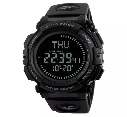 Часы мужские спортивные с компасом Skmei 1290 (Черные)
