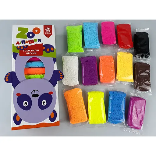 Пластилін Zirka ZOOліпашки Панда 14 шт. (465311) - фото 2