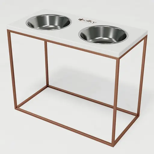 Hollky Base XL40 — миски на підставці для великих собак (2 × 1,8 л, висота 40 см) - фото 2