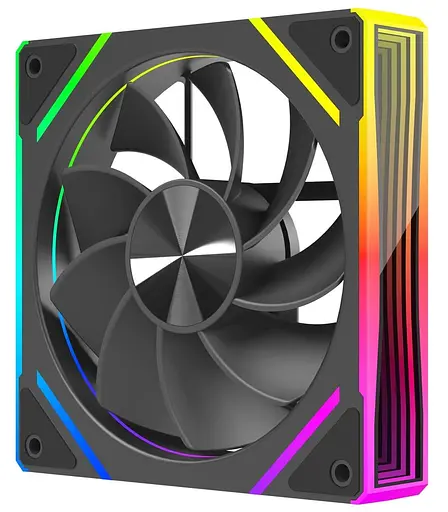 Вентилятор Coolmoon 120мм CM-7PRO-B-R Reverse (CM-7PRO-B-R) Black - фото 1